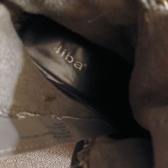 Diba Plaid Fabric Ankle Boots Womens Size 7.5 - Picture 5 of 6